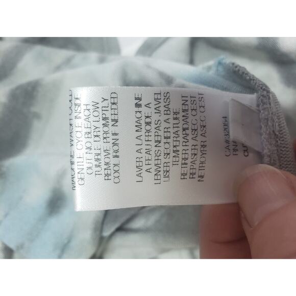 Dolan Anthropologie Gray Tie Dye Knit Midi Dress Women's size L Belt Rayon - Picture 9 of 11